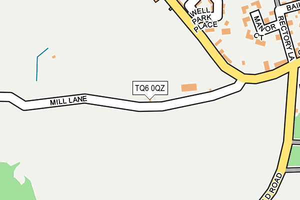 TQ6 0QZ map - OS OpenMap – Local (Ordnance Survey) TQ6 0QZ map - OS OpenMap – Local (Ordnance Survey)