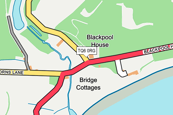 TQ6 0RG map - OS OpenMap – Local (Ordnance Survey) TQ6 0RG map - OS OpenMap – Local (Ordnance Survey)