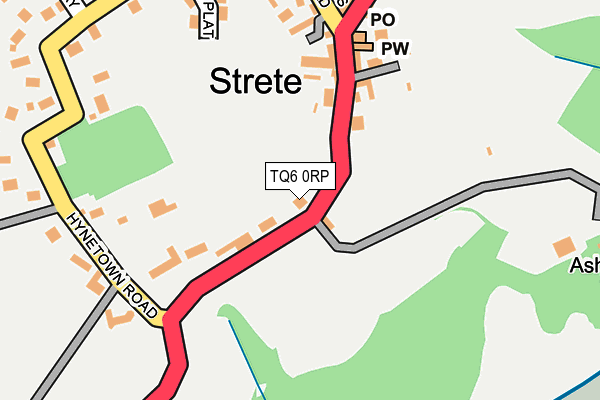 TQ6 0RP map - OS OpenMap – Local (Ordnance Survey) TQ6 0RP map - OS OpenMap – Local (Ordnance Survey)