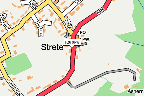 TQ6 0RW map - OS OpenMap – Local (Ordnance Survey) TQ6 0RW map - OS OpenMap – Local (Ordnance Survey)