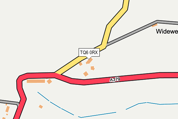TQ6 0RX map - OS OpenMap – Local (Ordnance Survey) TQ6 0RX map - OS OpenMap – Local (Ordnance Survey)