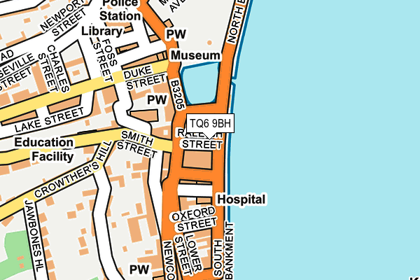 TQ6 9BH map - OS OpenMap – Local (Ordnance Survey) TQ6 9BH map - OS OpenMap – Local (Ordnance Survey)