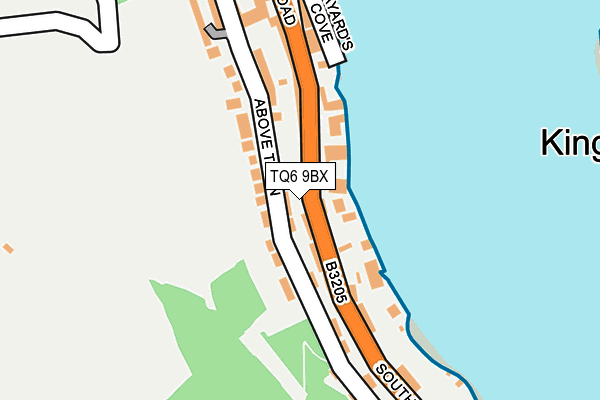 TQ6 9BX map - OS OpenMap – Local (Ordnance Survey) TQ6 9BX map - OS OpenMap – Local (Ordnance Survey)