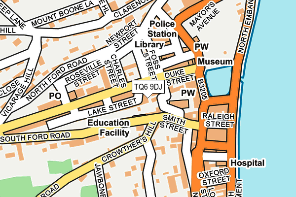 TQ6 9DJ map - OS OpenMap – Local (Ordnance Survey) TQ6 9DJ map - OS OpenMap – Local (Ordnance Survey)
