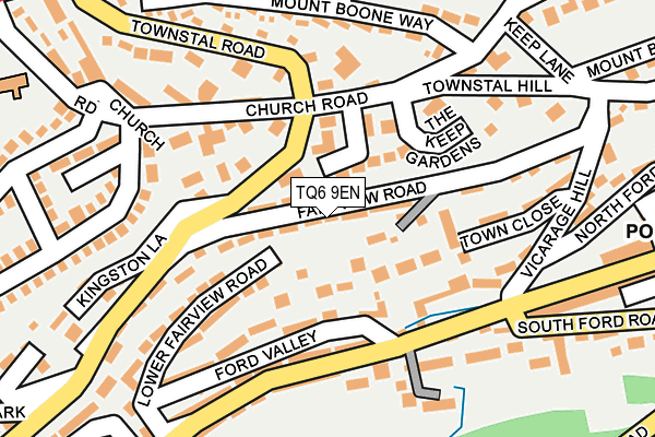 TQ6 9EN map - OS OpenMap – Local (Ordnance Survey) TQ6 9EN map - OS OpenMap – Local (Ordnance Survey)