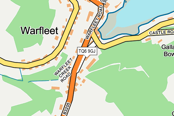TQ6 9GJ map - OS OpenMap – Local (Ordnance Survey)