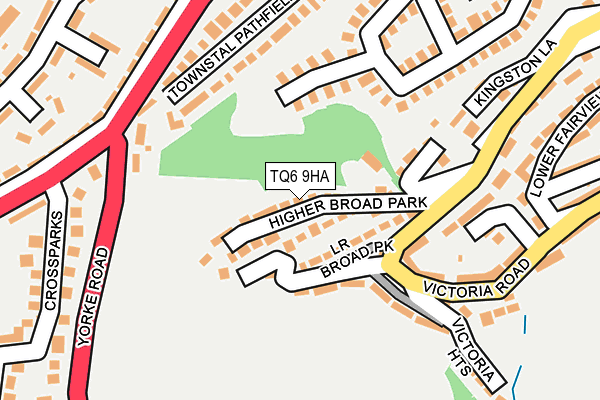 TQ6 9HA map - OS OpenMap – Local (Ordnance Survey) TQ6 9HA map - OS OpenMap – Local (Ordnance Survey)