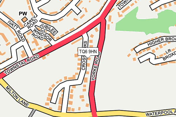 TQ6 9HN map - OS OpenMap – Local (Ordnance Survey)