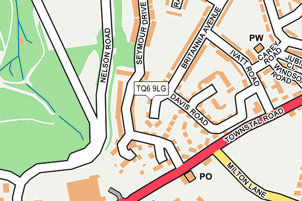 TQ6 9LG map - OS OpenMap – Local (Ordnance Survey) TQ6 9LG map - OS OpenMap – Local (Ordnance Survey)