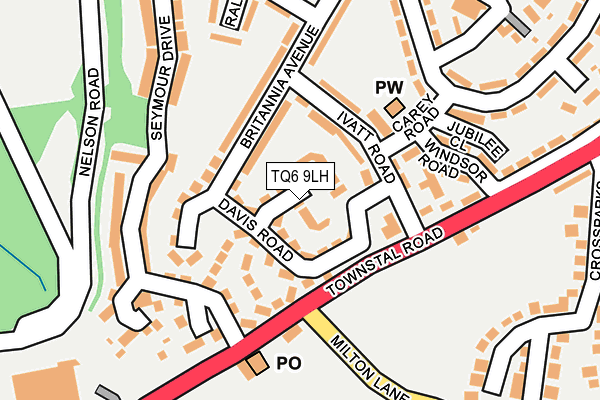TQ6 9LH map - OS OpenMap – Local (Ordnance Survey) TQ6 9LH map - OS OpenMap – Local (Ordnance Survey)