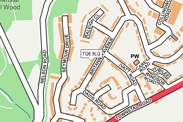 TQ6 9LQ map - OS OpenMap – Local (Ordnance Survey) TQ6 9LQ map - OS OpenMap – Local (Ordnance Survey)