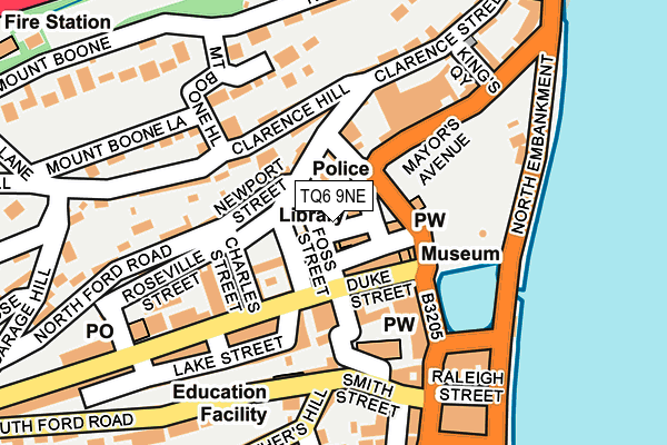 TQ6 9NE map - OS OpenMap – Local (Ordnance Survey) TQ6 9NE map - OS OpenMap – Local (Ordnance Survey)