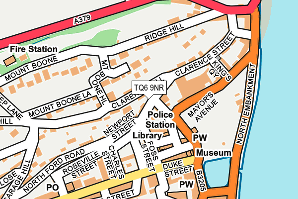 TQ6 9NR map - OS OpenMap – Local (Ordnance Survey)