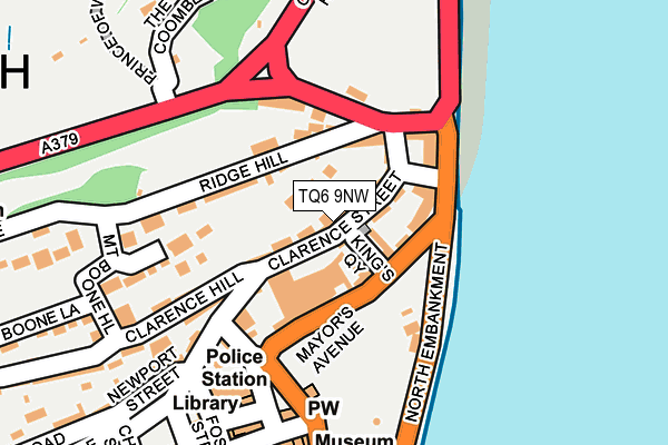 TQ6 9NW map - OS OpenMap – Local (Ordnance Survey) TQ6 9NW map - OS OpenMap – Local (Ordnance Survey)