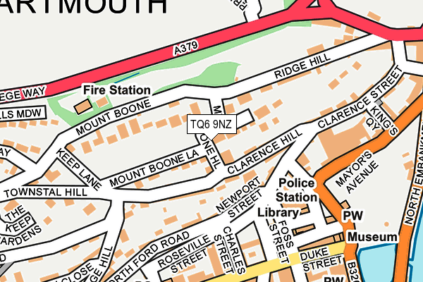 TQ6 9NZ map - OS OpenMap – Local (Ordnance Survey) TQ6 9NZ map - OS OpenMap – Local (Ordnance Survey)