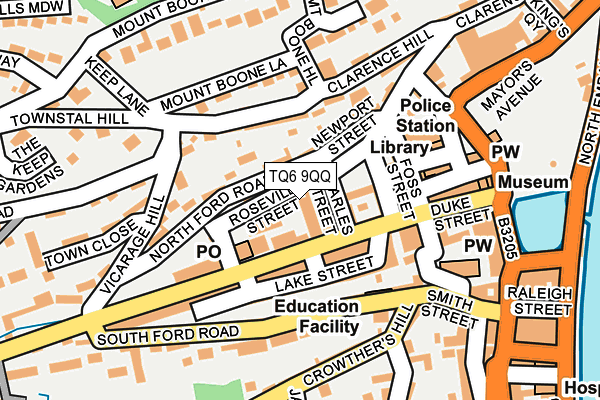 TQ6 9QQ map - OS OpenMap – Local (Ordnance Survey) TQ6 9QQ map - OS OpenMap – Local (Ordnance Survey)