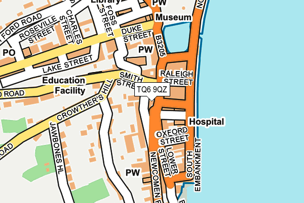TQ6 9QZ map - OS OpenMap – Local (Ordnance Survey) TQ6 9QZ map - OS OpenMap – Local (Ordnance Survey)