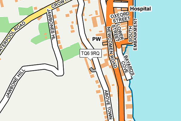 TQ6 9RQ map - OS OpenMap – Local (Ordnance Survey) TQ6 9RQ map - OS OpenMap – Local (Ordnance Survey)
