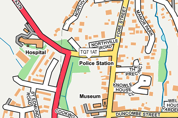 TQ7 1AT map - OS OpenMap – Local (Ordnance Survey) TQ7 1AT map - OS OpenMap – Local (Ordnance Survey)