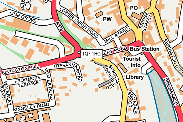 TQ7 1HQ map - OS OpenMap – Local (Ordnance Survey) TQ7 1HQ map - OS OpenMap – Local (Ordnance Survey)