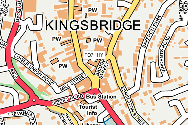 TQ7 1HY map - OS OpenMap – Local (Ordnance Survey) TQ7 1HY map - OS OpenMap – Local (Ordnance Survey)