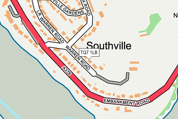TQ7 1LB map - OS OpenMap – Local (Ordnance Survey)