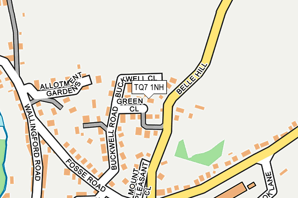 TQ7 1NH map - OS OpenMap – Local (Ordnance Survey)