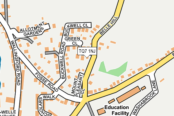 TQ7 1NJ map - OS OpenMap – Local (Ordnance Survey) TQ7 1NJ map - OS OpenMap – Local (Ordnance Survey)