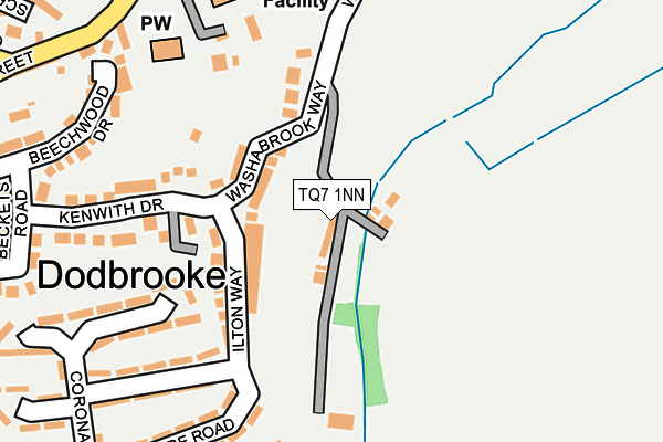 TQ7 1NN map - OS OpenMap – Local (Ordnance Survey)