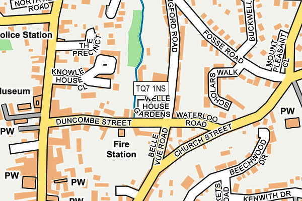TQ7 1NS map - OS OpenMap – Local (Ordnance Survey) TQ7 1NS map - OS OpenMap – Local (Ordnance Survey)