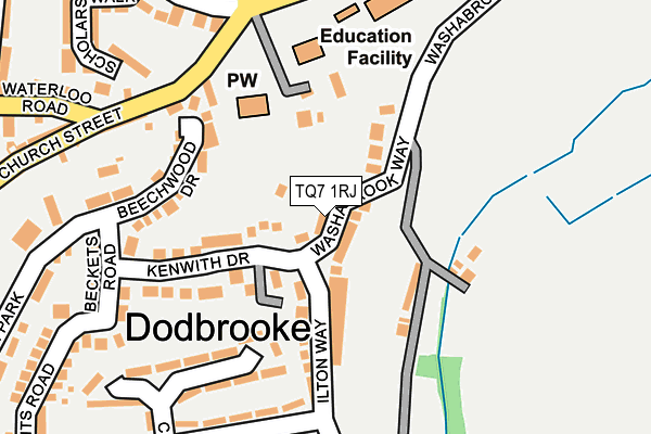 TQ7 1RJ map - OS OpenMap – Local (Ordnance Survey)