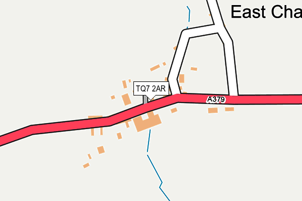 TQ7 2AR map - OS OpenMap – Local (Ordnance Survey) TQ7 2AR map - OS OpenMap – Local (Ordnance Survey)