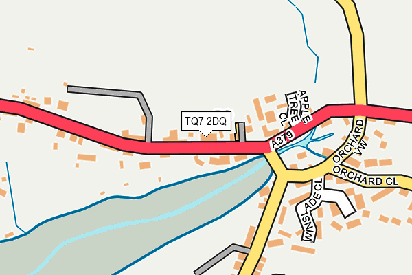TQ7 2DQ map - OS OpenMap – Local (Ordnance Survey) TQ7 2DQ map - OS OpenMap – Local (Ordnance Survey)