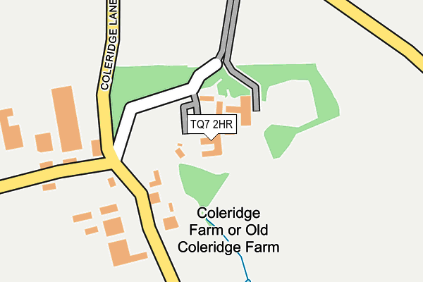 TQ7 2HR map - OS OpenMap – Local (Ordnance Survey)