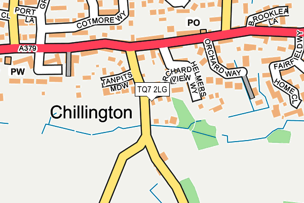 TQ7 2LG map - OS OpenMap – Local (Ordnance Survey) TQ7 2LG map - OS OpenMap – Local (Ordnance Survey)