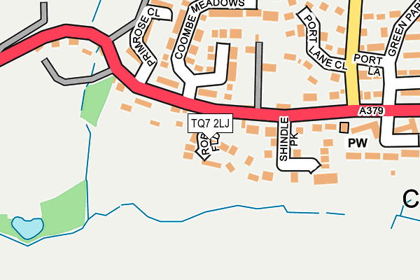 TQ7 2LJ map - OS OpenMap – Local (Ordnance Survey)