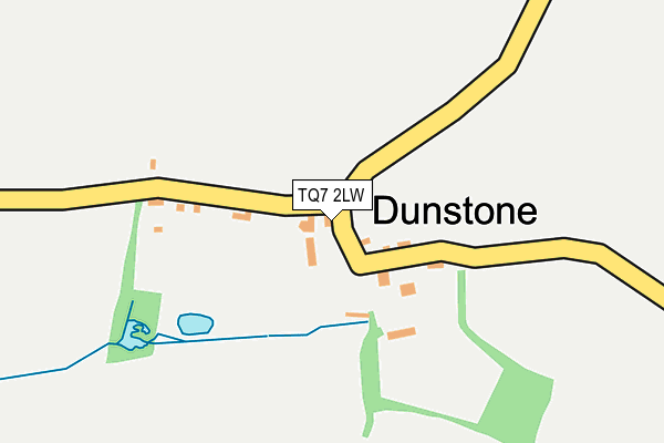TQ7 2LW map - OS OpenMap – Local (Ordnance Survey)