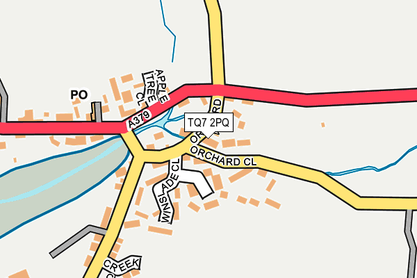 TQ7 2PQ map - OS OpenMap – Local (Ordnance Survey) TQ7 2PQ map - OS OpenMap – Local (Ordnance Survey)