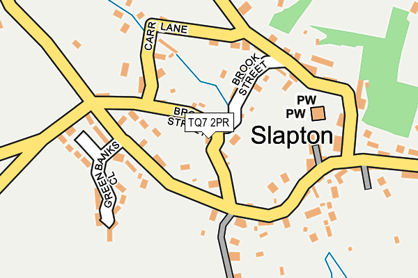 TQ7 2PR map - OS OpenMap – Local (Ordnance Survey)