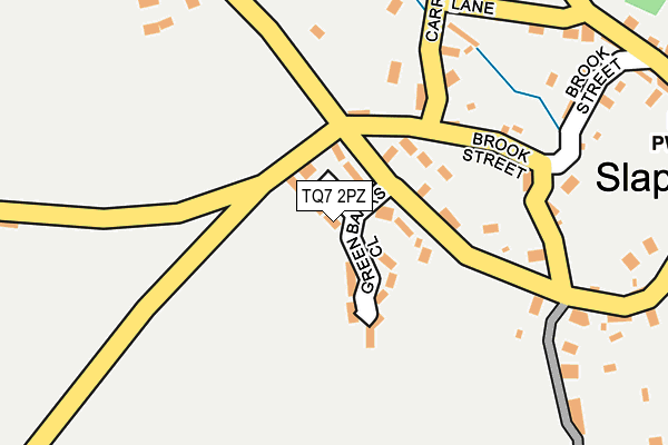 TQ7 2PZ map - OS OpenMap – Local (Ordnance Survey) TQ7 2PZ map - OS OpenMap – Local (Ordnance Survey)