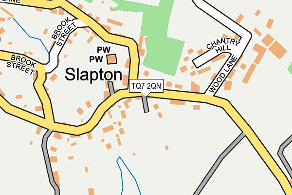 TQ7 2QN map - OS OpenMap – Local (Ordnance Survey) TQ7 2QN map - OS OpenMap – Local (Ordnance Survey)