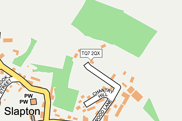 TQ7 2QX map - OS OpenMap – Local (Ordnance Survey)