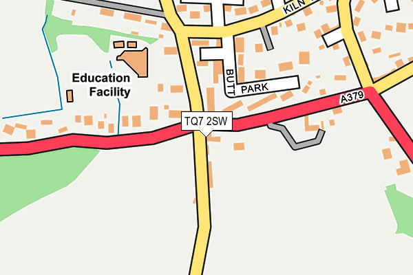 TQ7 2SW map - OS OpenMap – Local (Ordnance Survey) TQ7 2SW map - OS OpenMap – Local (Ordnance Survey)