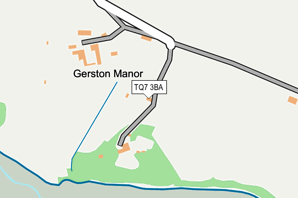 TQ7 3BA map - OS OpenMap – Local (Ordnance Survey) TQ7 3BA map - OS OpenMap – Local (Ordnance Survey)
