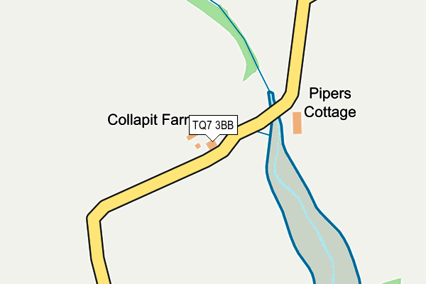 TQ7 3BB map - OS OpenMap – Local (Ordnance Survey) TQ7 3BB map - OS OpenMap – Local (Ordnance Survey)