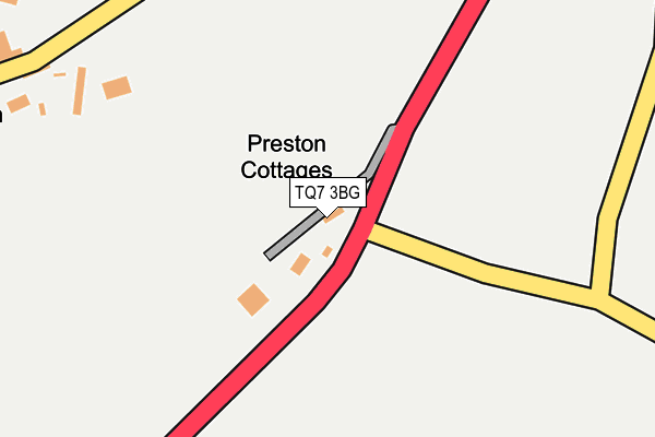 TQ7 3BG map - OS OpenMap – Local (Ordnance Survey) TQ7 3BG map - OS OpenMap – Local (Ordnance Survey)