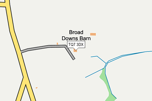 TQ7 3DX map - OS OpenMap – Local (Ordnance Survey)