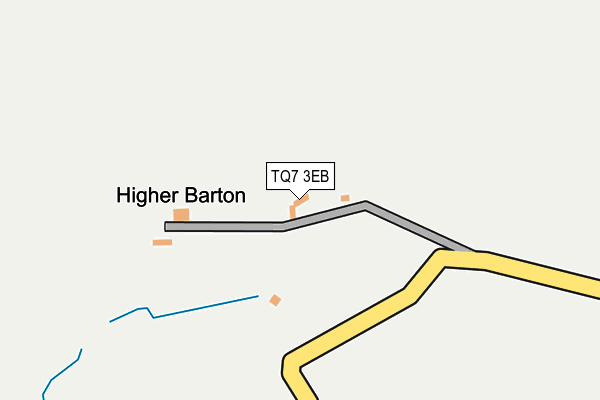 TQ7 3EB map - OS OpenMap – Local (Ordnance Survey)