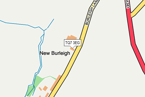 TQ7 3EG map - OS OpenMap – Local (Ordnance Survey)