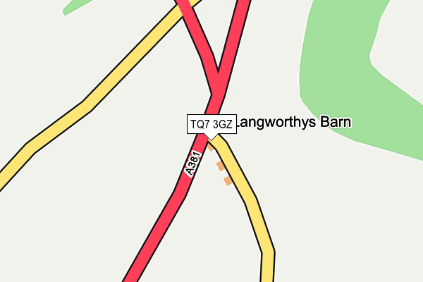 TQ7 3GZ map - OS OpenMap – Local (Ordnance Survey) TQ7 3GZ map - OS OpenMap – Local (Ordnance Survey)